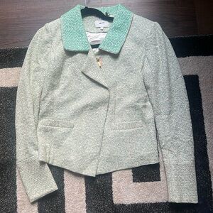 Jcrew Tweed Green Jacket/Blazer